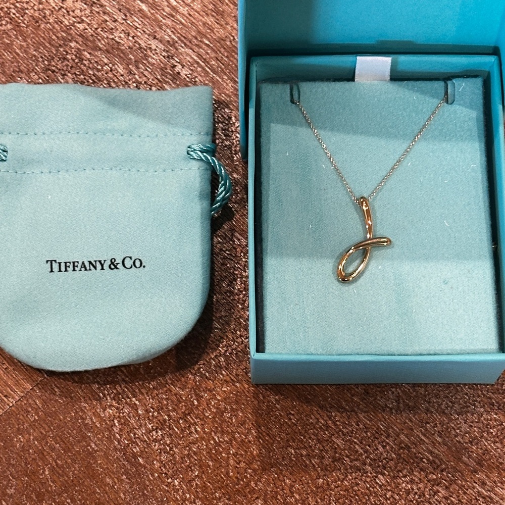 Tiffany & co. Letter "J" Pendant